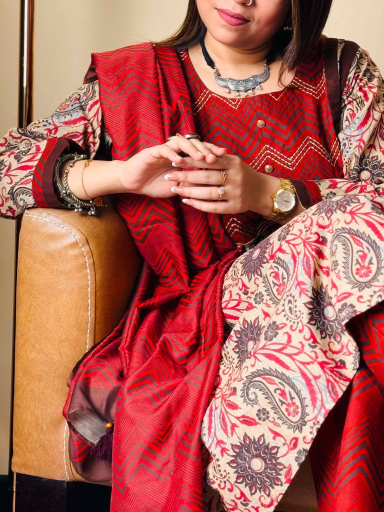 rimson Kolka Paisley Cotton 3-Piece Kurti Set