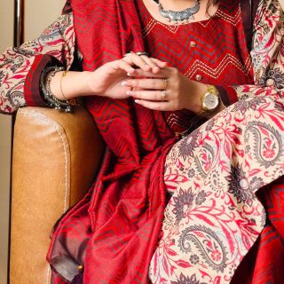 rimson Kolka Paisley Cotton 3-Piece Kurti Set