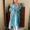 WhatsApp Image 2026-08-16 at 11.37.53 PM Sage Stripe Premium Slub Cotton Kaftan