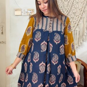জয়পুরি কটন সেমি লং ফতুয়া | Jaipur Cotton Printed Semi Long Fatuya